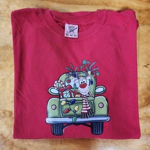 Adult Long Sleeve Christmas Tee XLarge